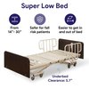 Medacure Expandable Split Frame Bariatric Bed, Fully Electric with ProEx 36 Mattress  Amber Cherry MC-LXBARISFCH2KA